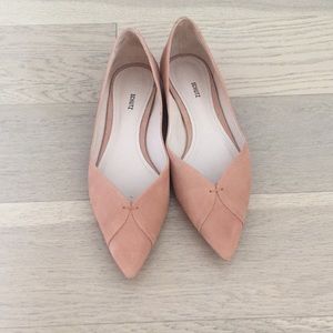 Schutz tan/coral/pink pointed flats